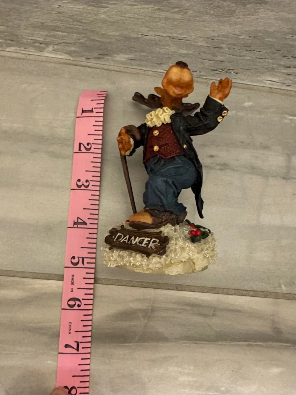 Festive “Dancer” Reindeer Figurine Holiday Decor
